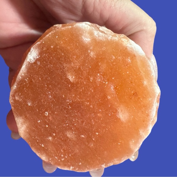 💋 4 FOR $50 / Set of 2 Himalayan Pink Rock Salt Tea-light Candle Holders - Picture 5 of 10